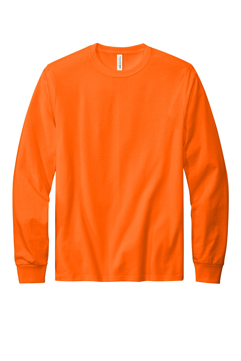 Volunteer Knitwear All-American Long Sleeve Tee - Safety Orange