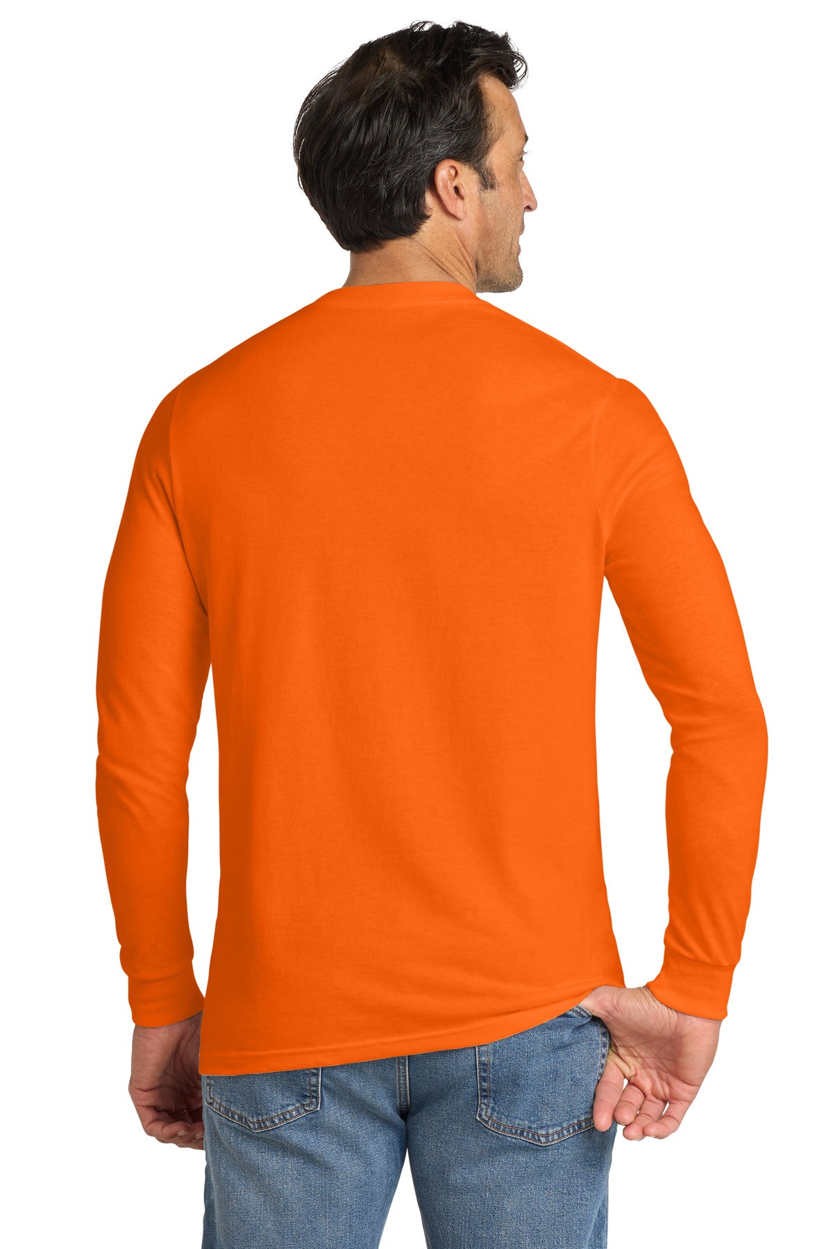 Volunteer Knitwear All-American Long Sleeve Tee - Safety Orange
