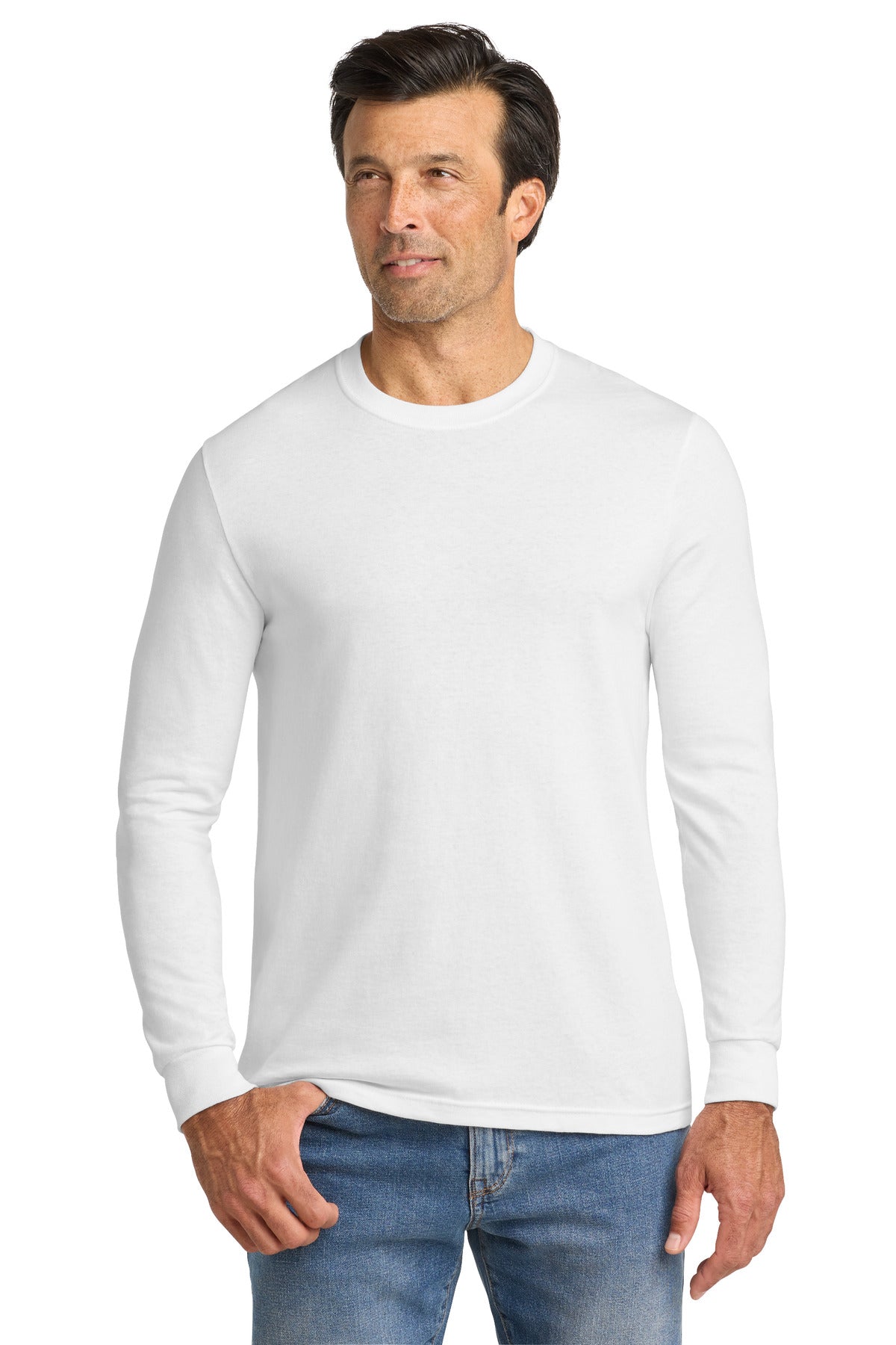 Volunteer Knitwear All-American Long Sleeve Tee - White