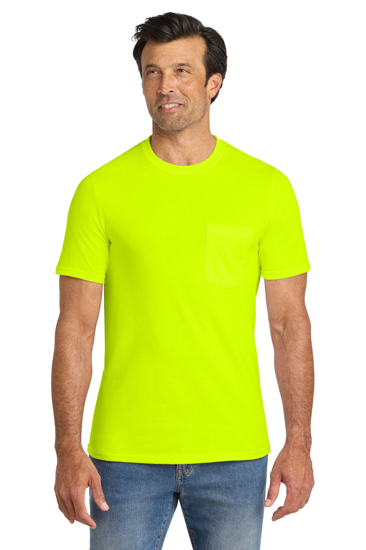 Volunteer Knitwear All-American Pocket Tee - Safety Green