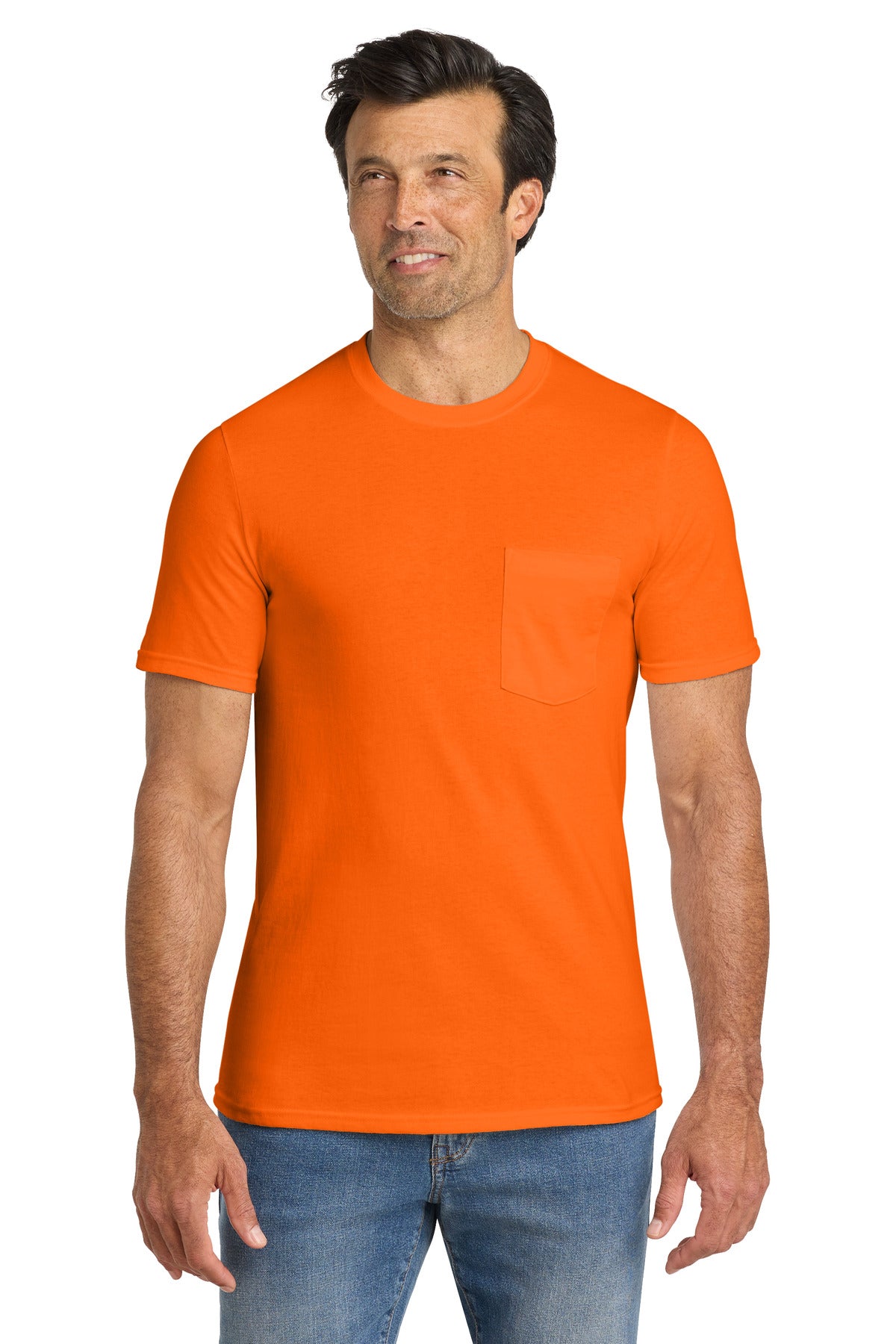 Volunteer Knitwear All-American Pocket Tee - Safety Orange