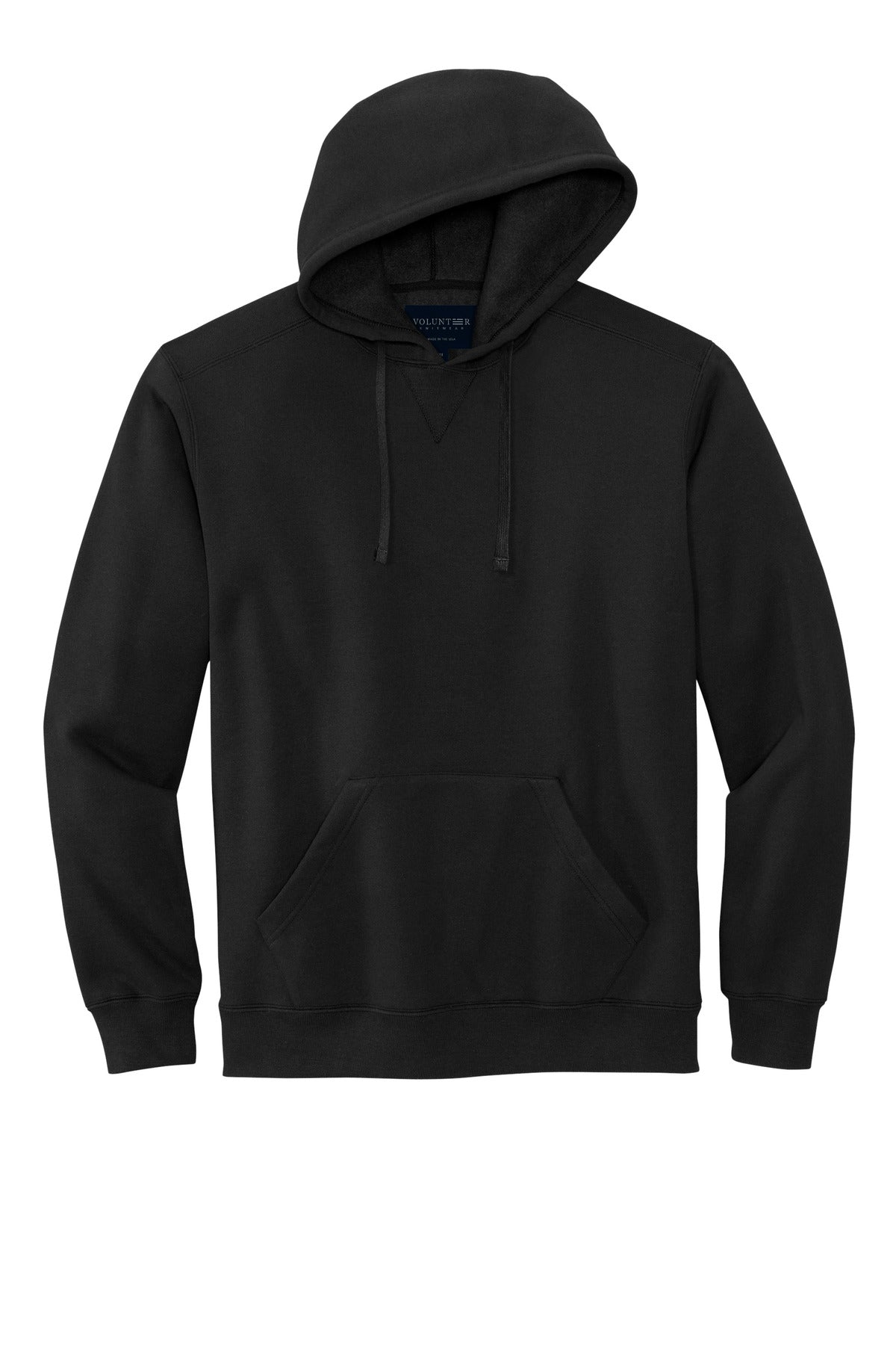 Volunteer Knitwear Chore Fleece Pullover Hoodie - Deep Black