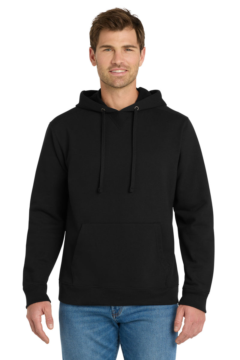 Volunteer Knitwear Chore Fleece Pullover Hoodie - Deep Black