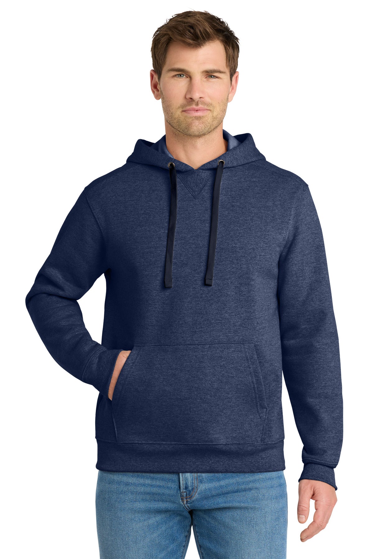 Volunteer Knitwear Chore Fleece Pullover Hoodie - Strong Navy Heather