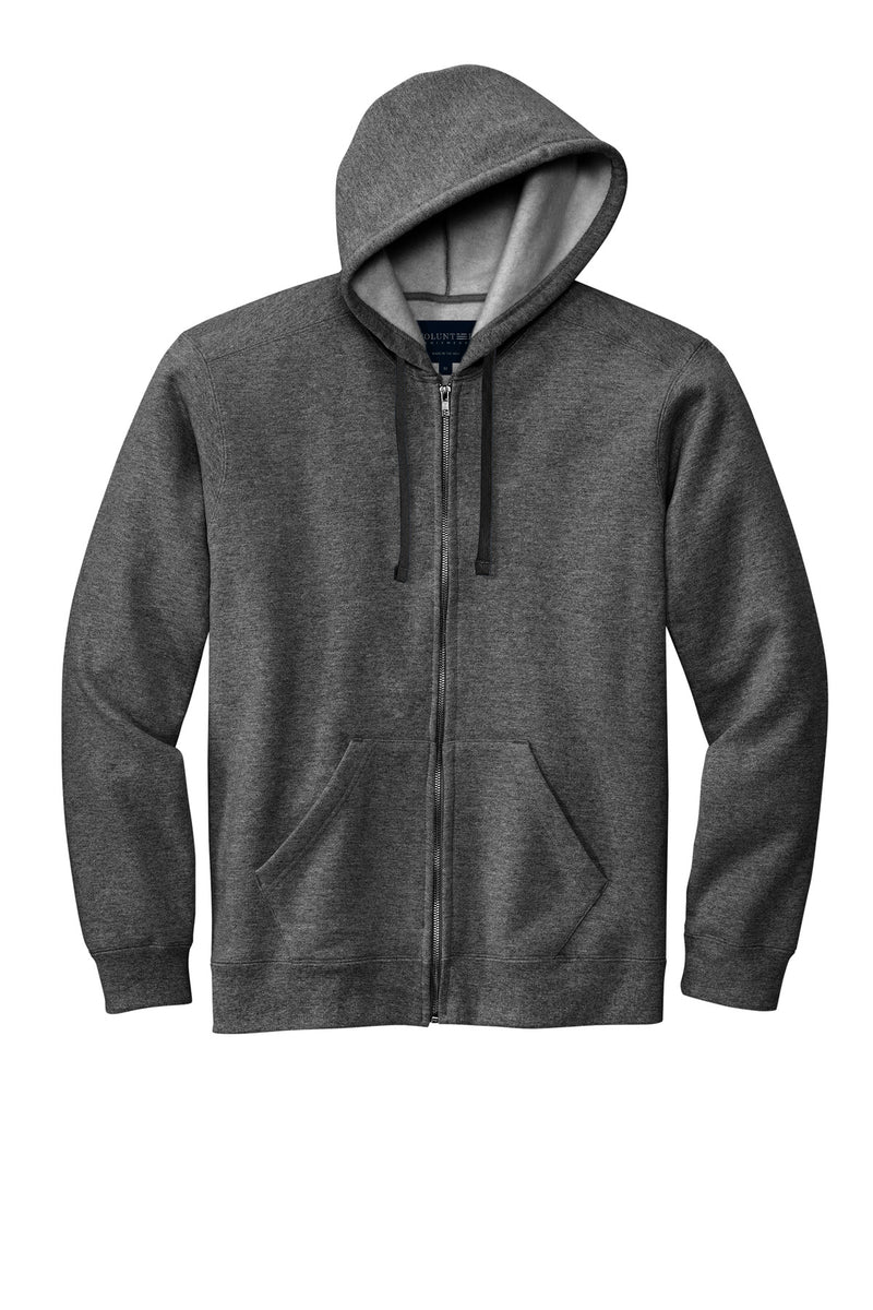 Volunteer Knitwear Chore Fleece Full-Zip Hoodie - Charcoal Heather