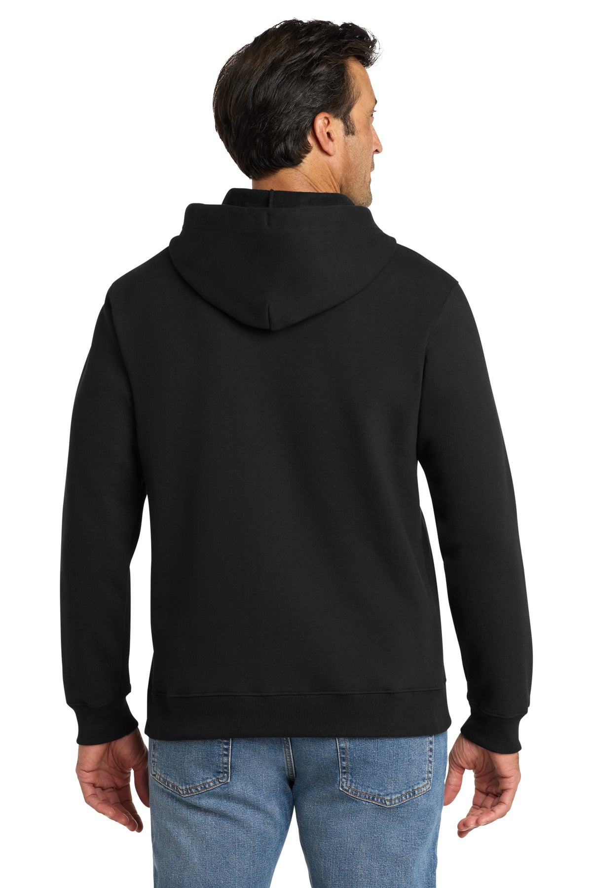 Volunteer Knitwear Chore Fleece Full-Zip Hoodie - Deep Black