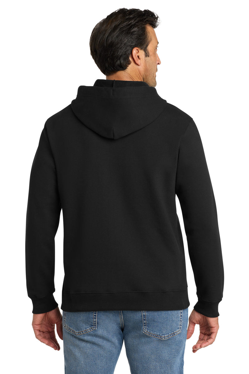 Volunteer Knitwear Chore Fleece Full-Zip Hoodie - Deep Black