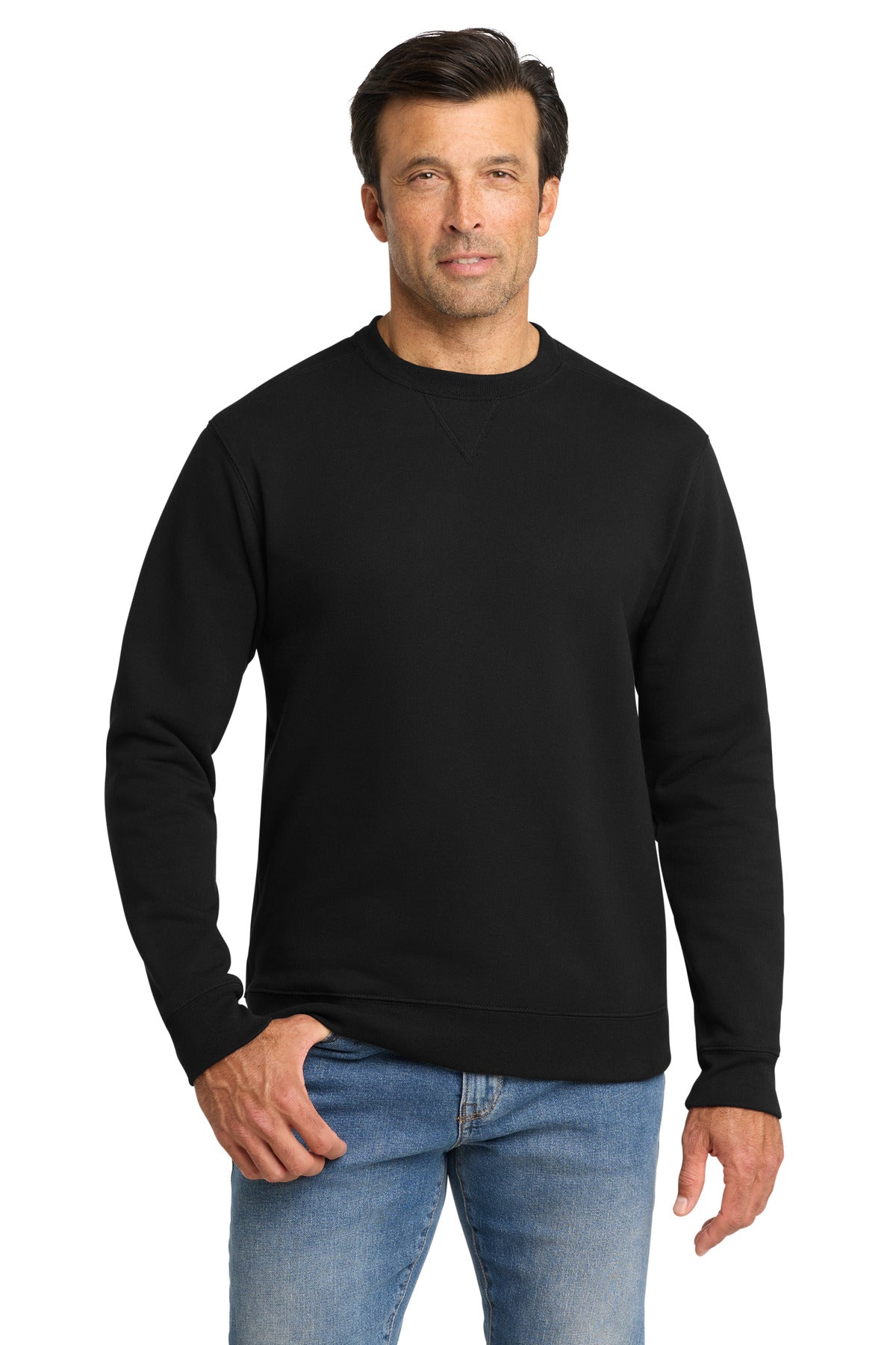 Volunteer Knitwear Chore Fleece Crewneck - Deep Black