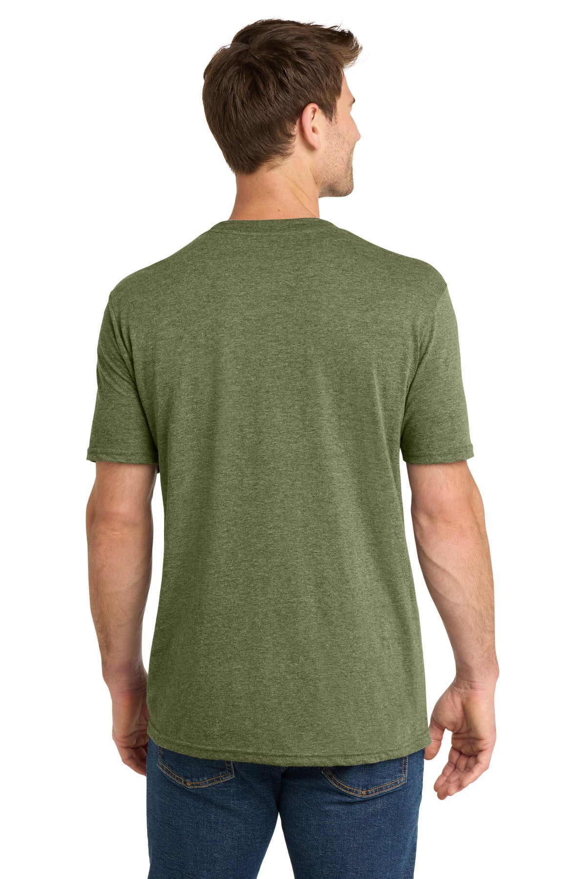 Volunteer Knitwear Tri Tee - Military Green Heather