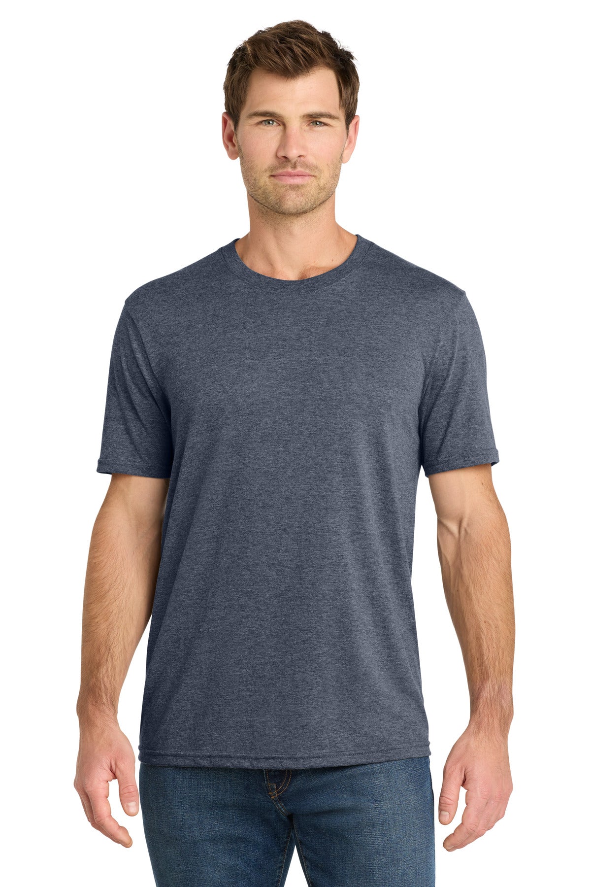 Volunteer Knitwear Tri Tee - Navy Heather
