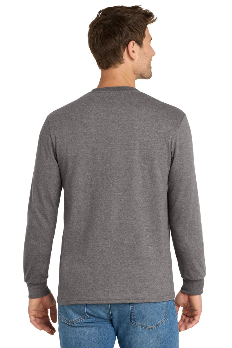 Volunteer Knitwear Chore Long Sleeve Tee - Dark Heather Grey
