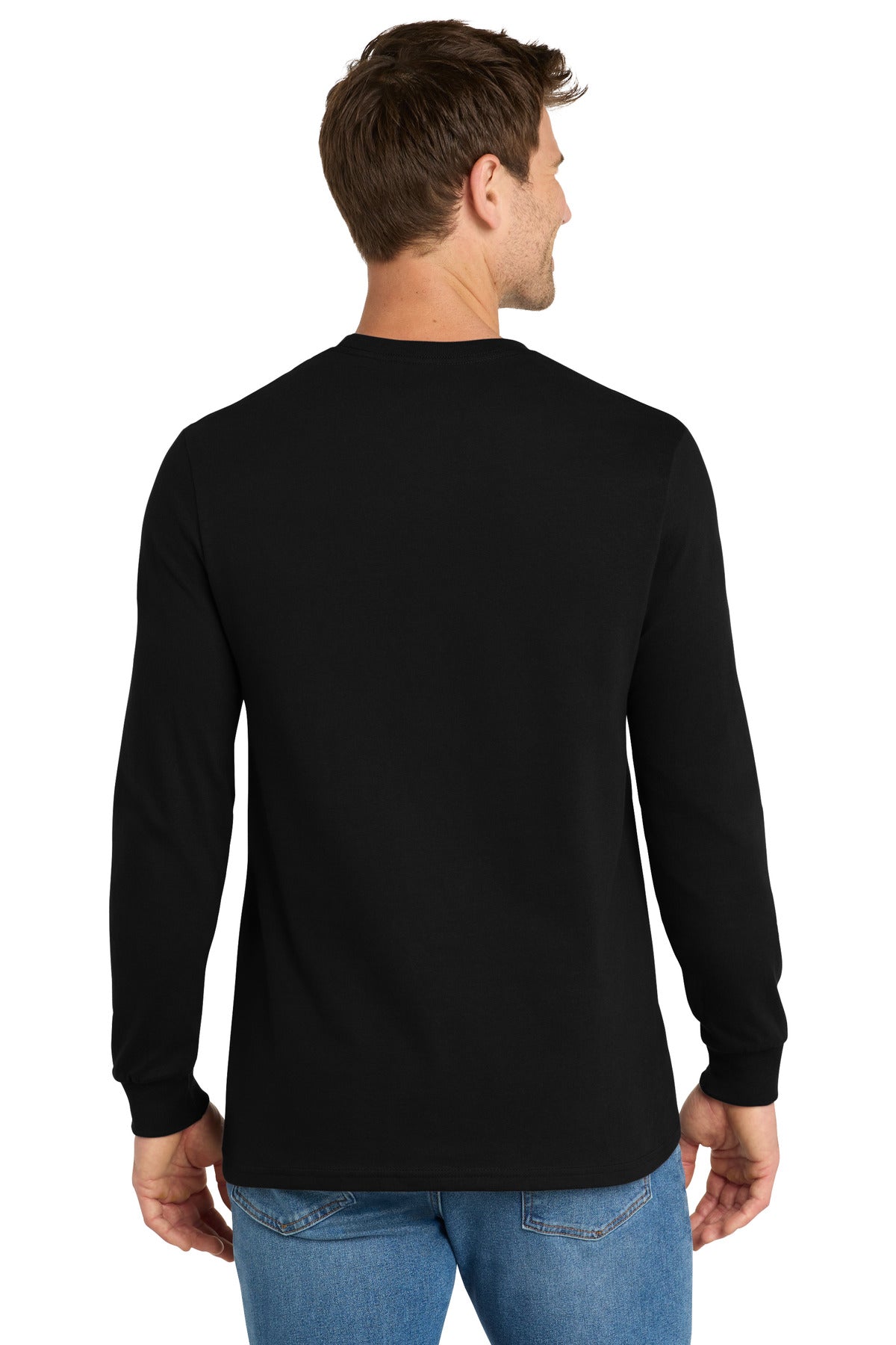 Volunteer Knitwear Chore Long Sleeve Tee - Deep Black