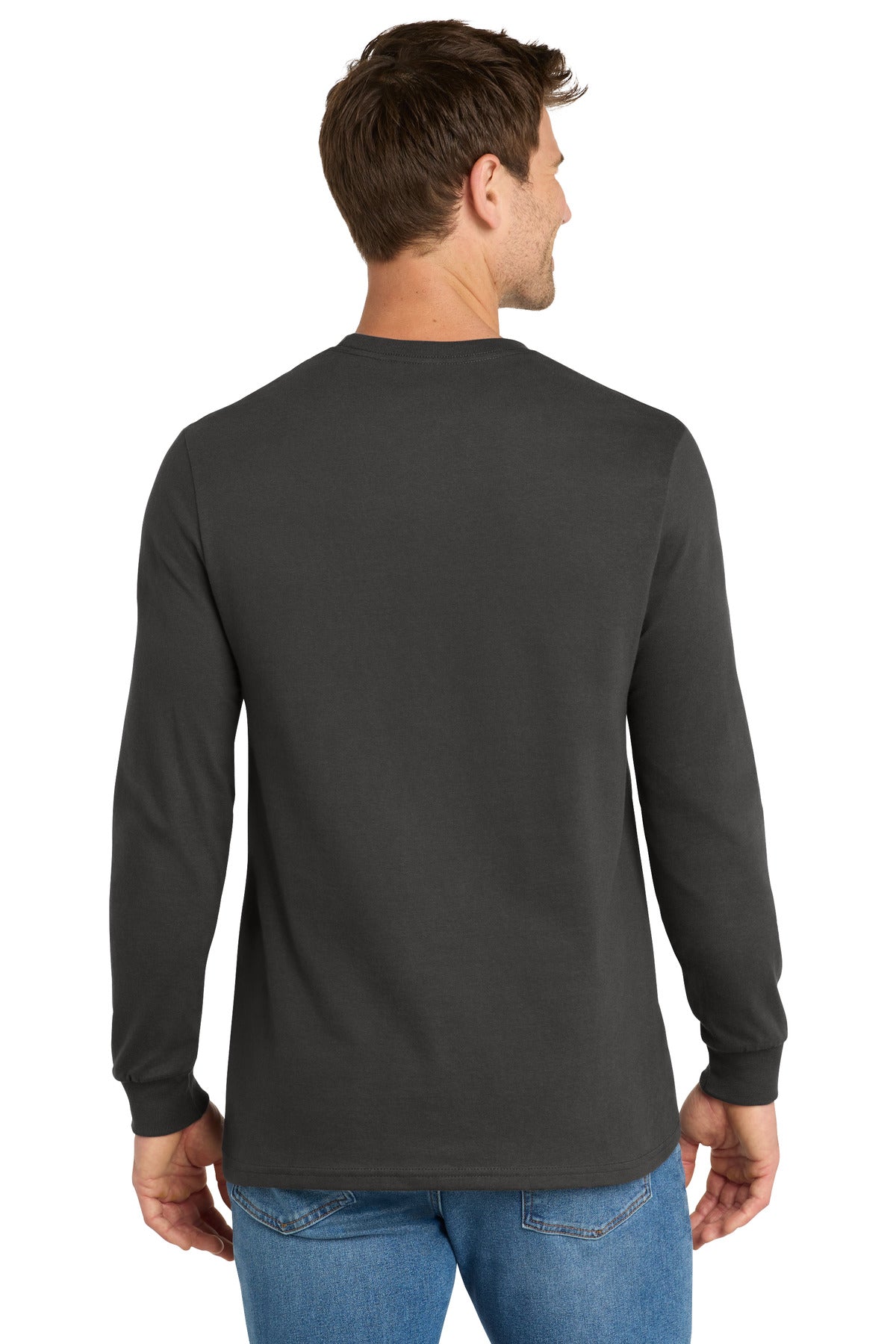 Volunteer Knitwear Chore Long Sleeve Tee - Grey Steel