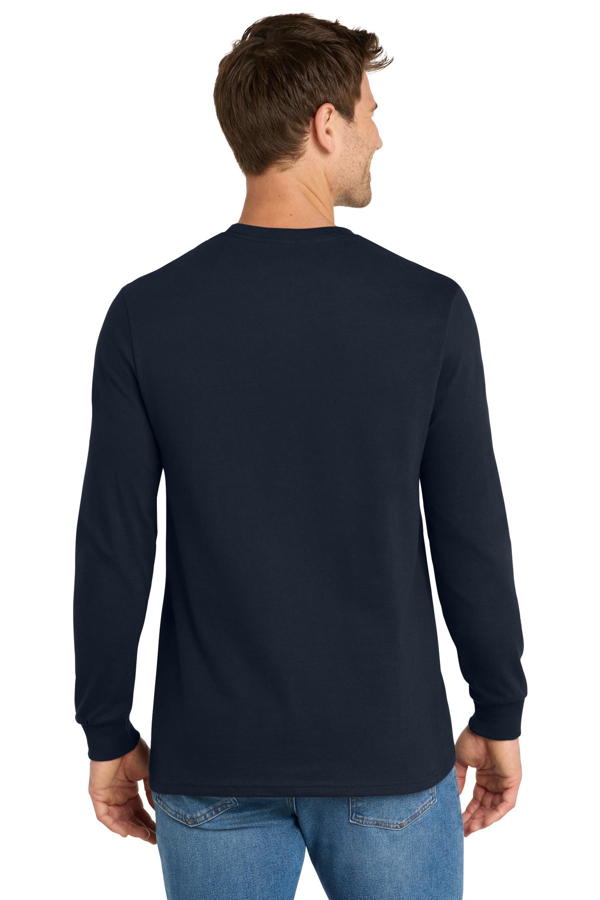 Volunteer Knitwear Chore Long Sleeve Tee - Strong Navy