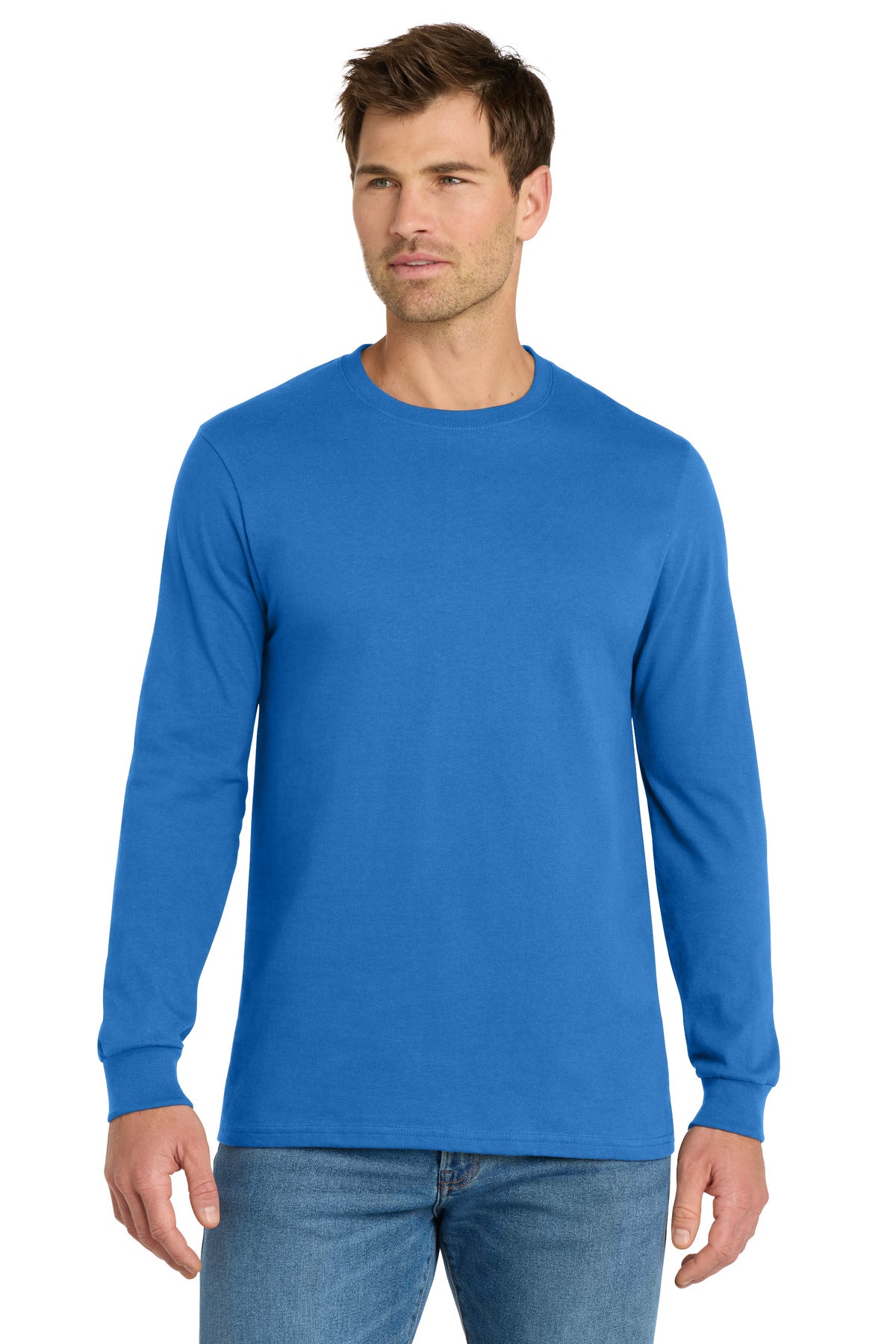 Volunteer Knitwear Chore Long Sleeve Tee - True Royal