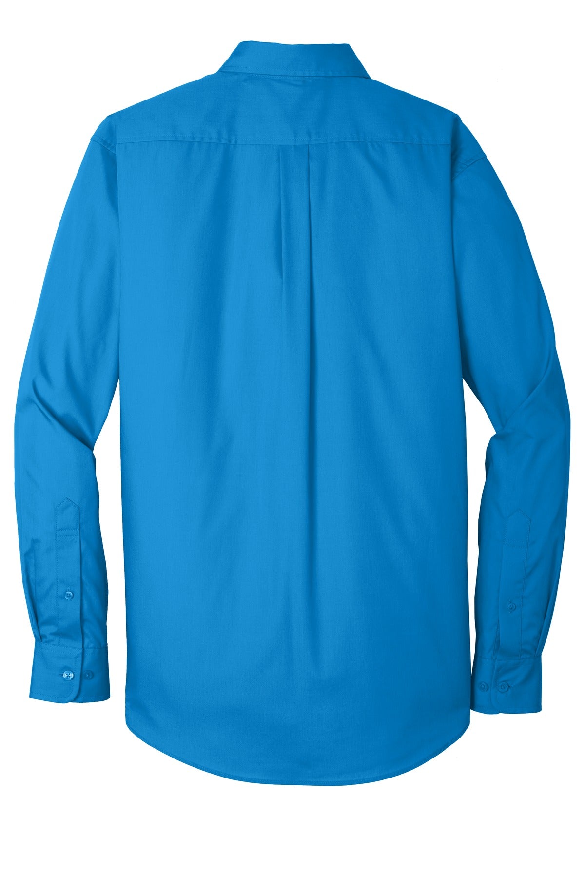 Port Authority Long Sleeve Carefree Poplin Shirt - Coastal Blue
