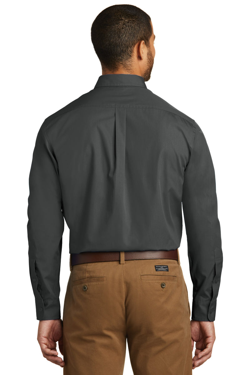 Port Authority Long Sleeve Carefree Poplin Shirt - Graphite