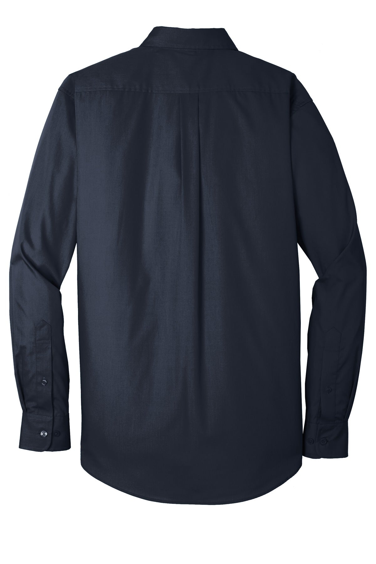 Port Authority Long Sleeve Carefree Poplin Shirt - River Blue Navy