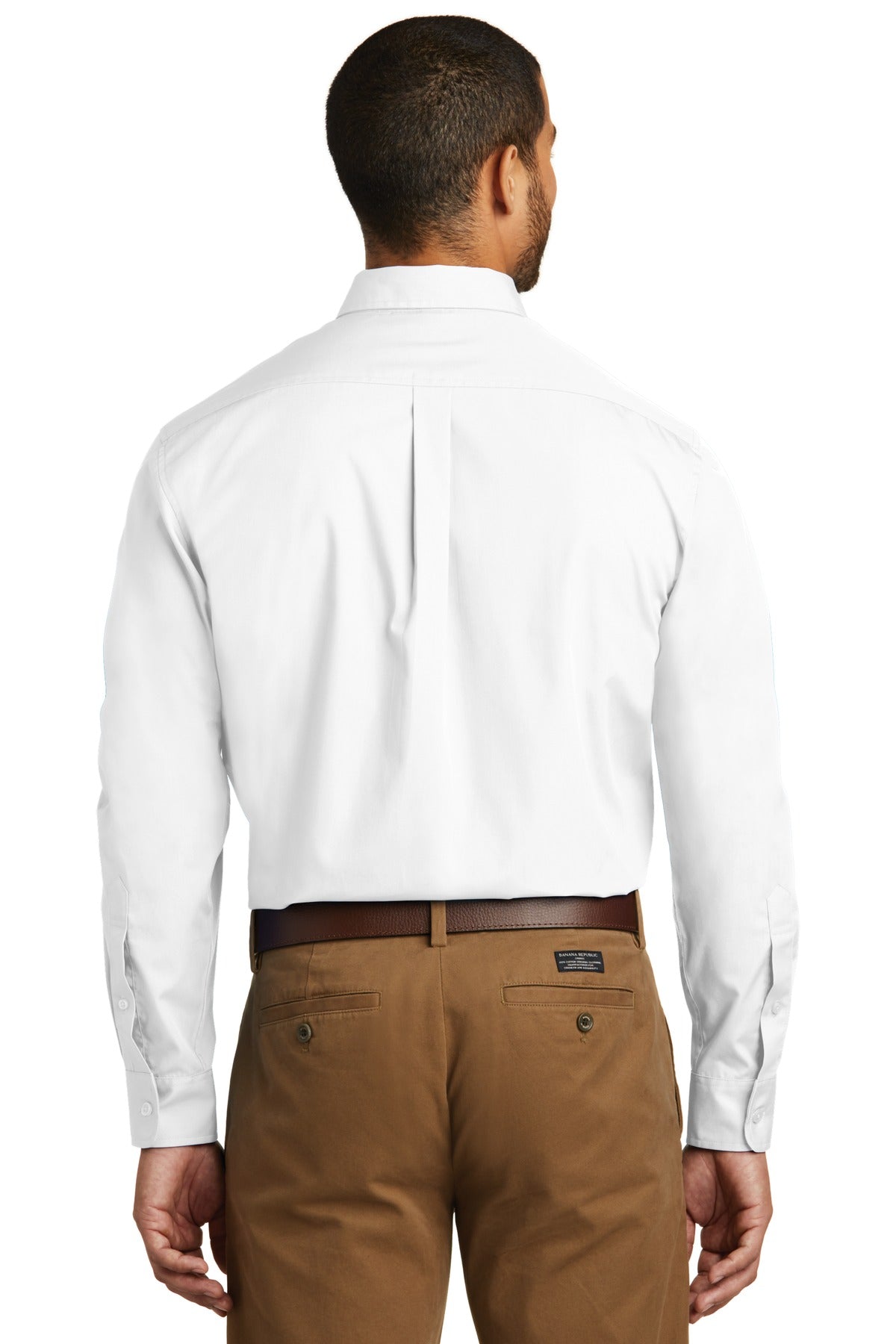 Port Authority Long Sleeve Carefree Poplin Shirt - White