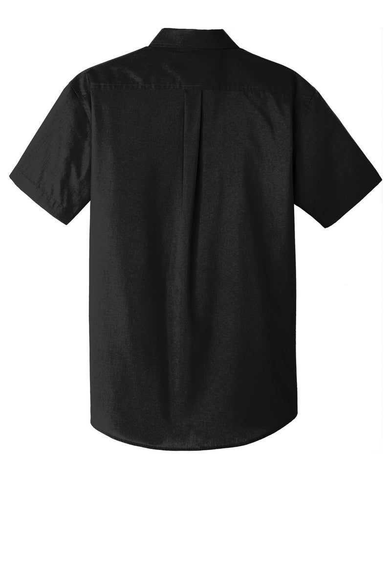 Port Authority Short Sleeve Carefree Poplin Shirt - Deep Black