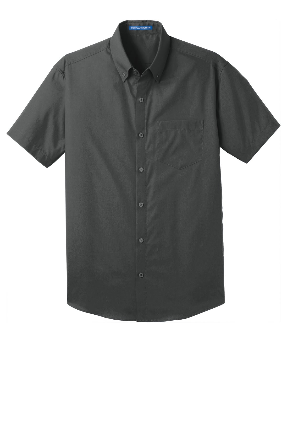 Port Authority Short Sleeve Carefree Poplin Shirt - Graphite