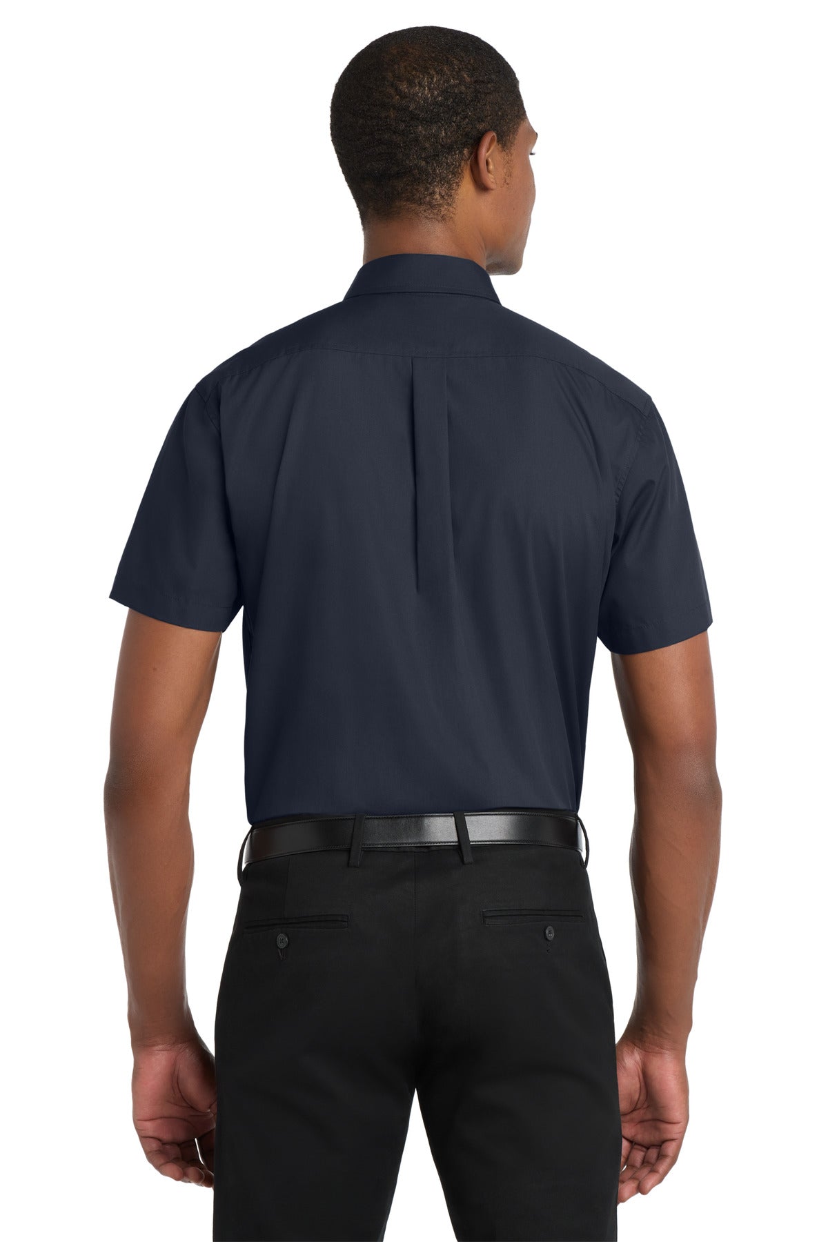 Port Authority Short Sleeve Carefree Poplin Shirt - River Blue Navy