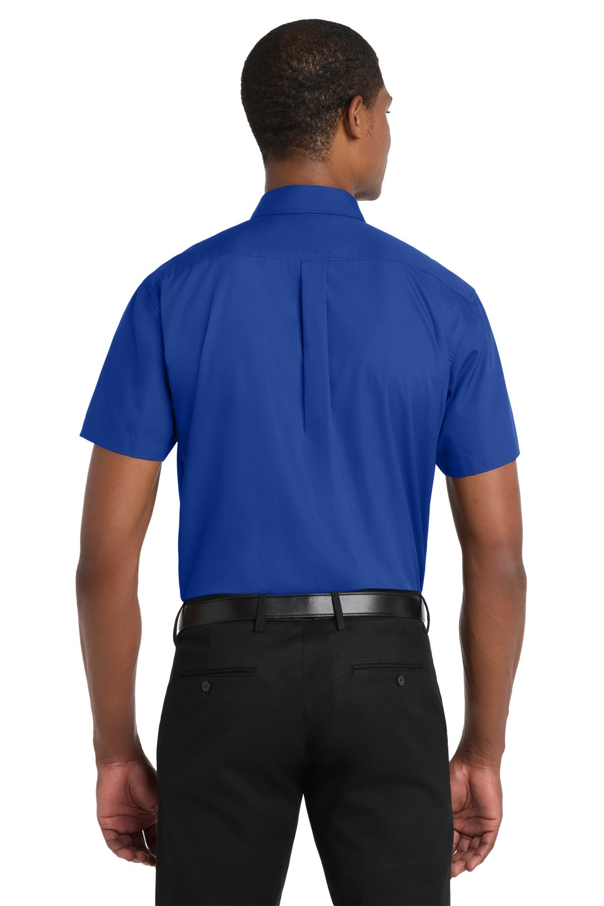 Port Authority Short Sleeve Carefree Poplin Shirt - True Royal