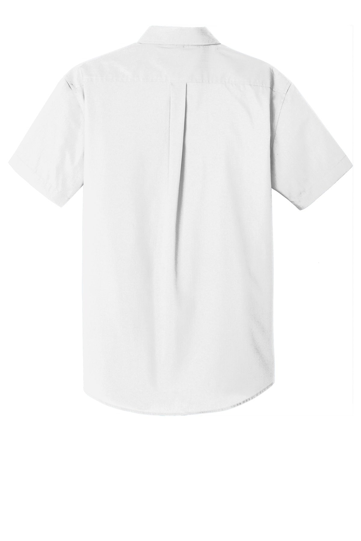 Port Authority Short Sleeve Carefree Poplin Shirt - White