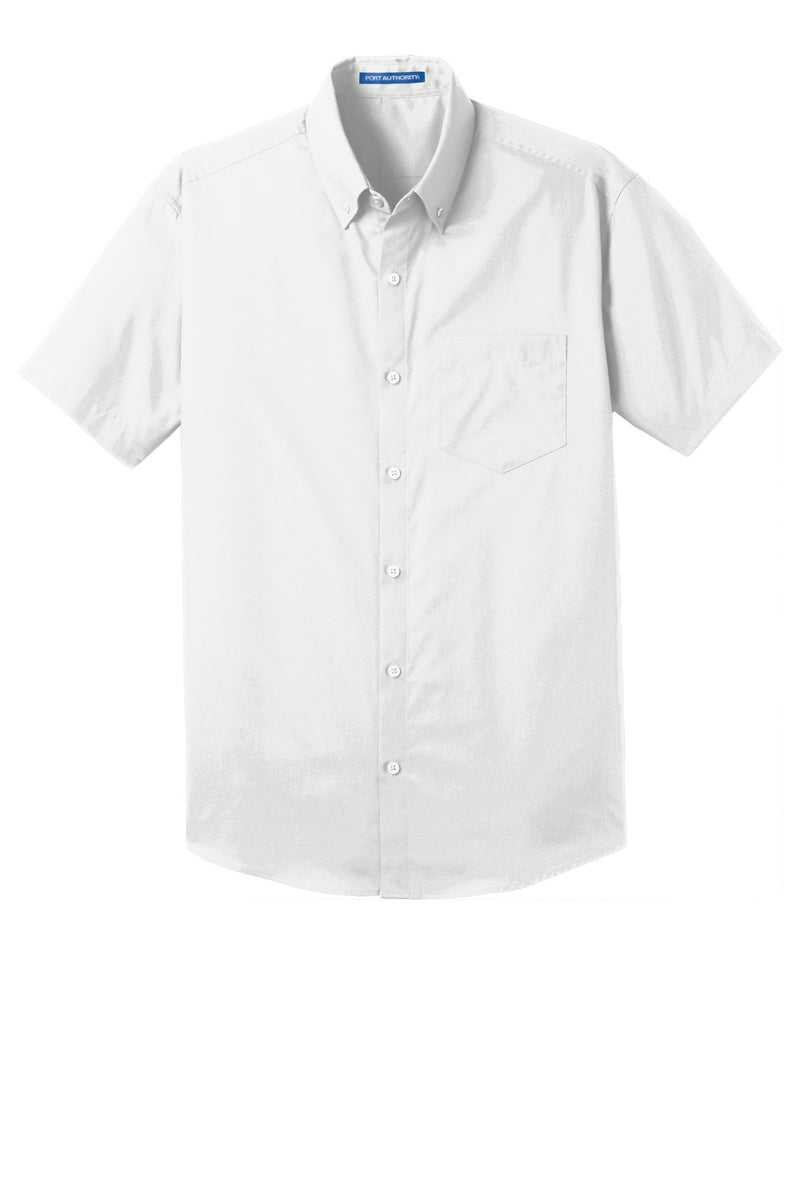 Port Authority Short Sleeve Carefree Poplin Shirt - White
