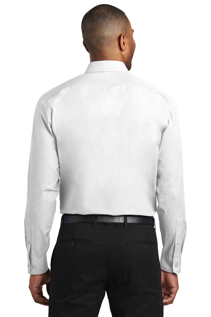 Port Authority  Slim Fit Carefree Poplin Shirt - White