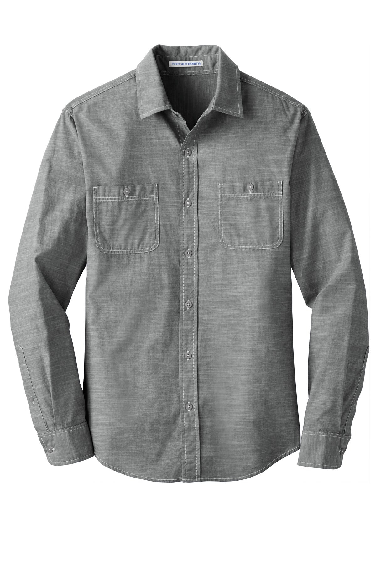 Port Authority Slub Chambray Shirt - Grey
