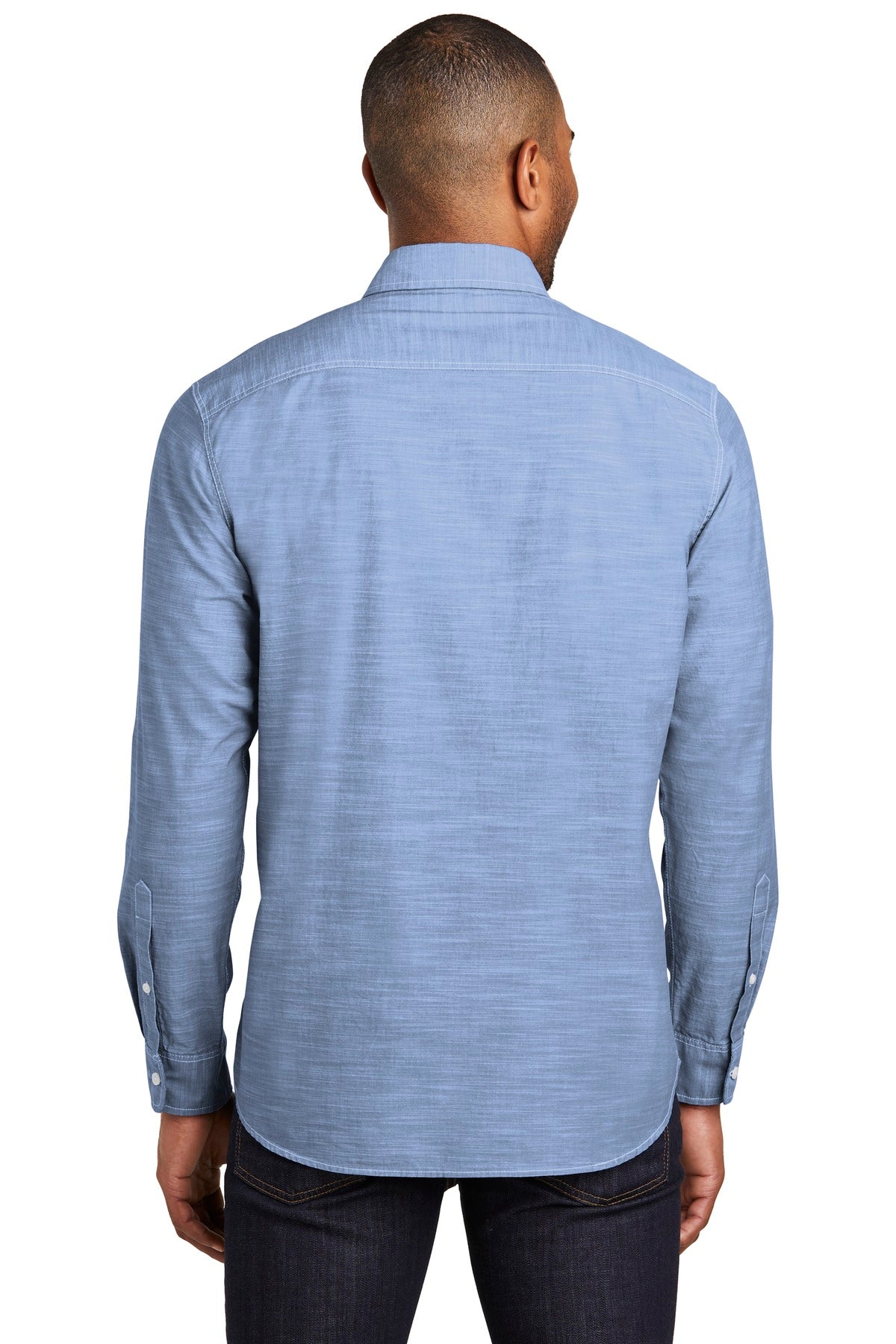 Port Authority Slub Chambray Shirt - Light Blue