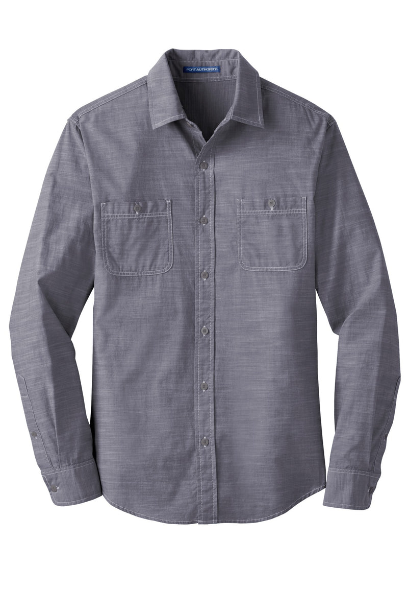 Port Authority Slub Chambray Shirt - True Navy
