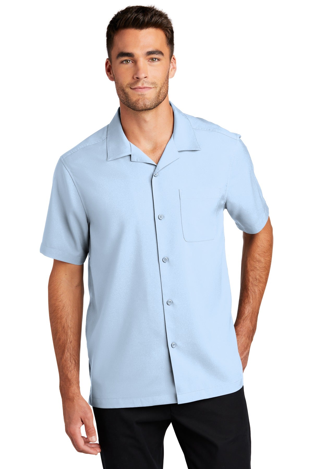 Port Authority  Short Sleeve Performance Staff Shirt - Cloud Blue