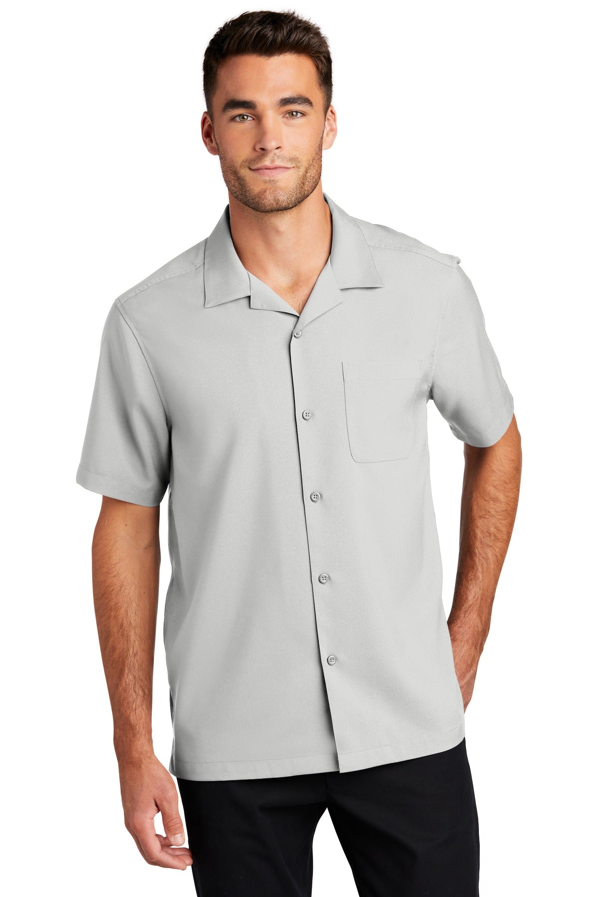 Port Authority  Short Sleeve Performance Staff Shirt - Silver