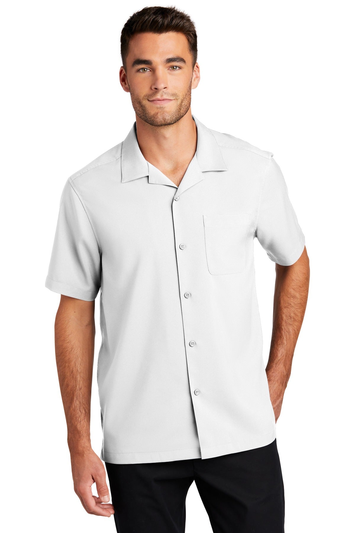 Port Authority  Short Sleeve Performance Staff Shirt - White