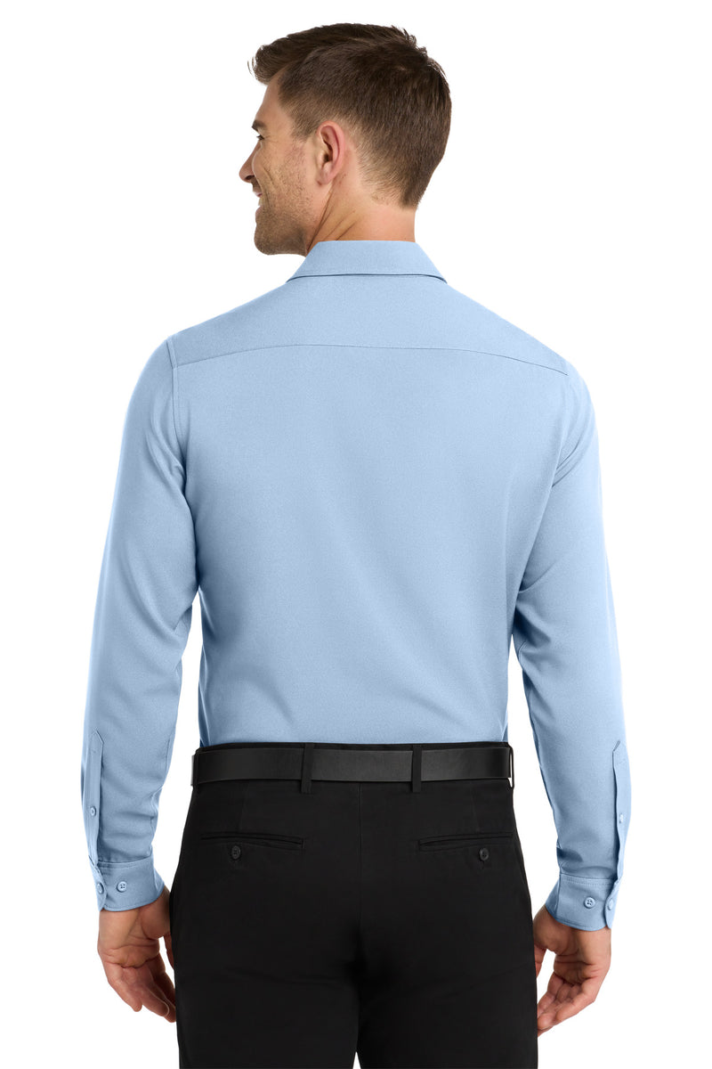 Port Authority  Long Sleeve Performance Staff Shirt - Cloud Blue