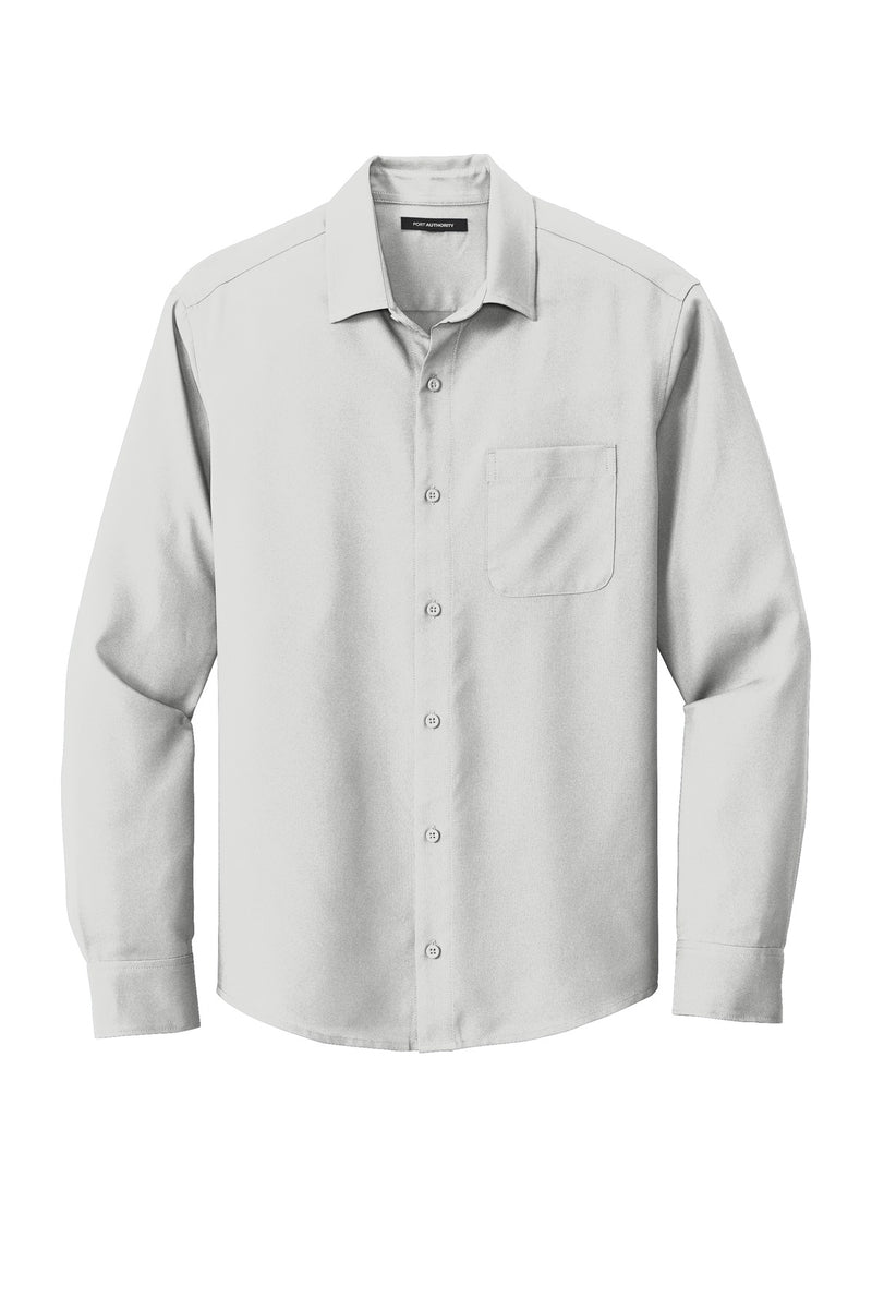 Port Authority  Long Sleeve Performance Staff Shirt - Silver