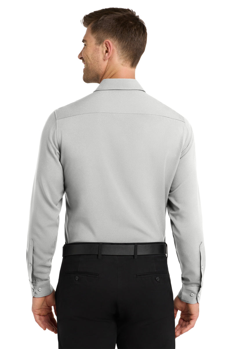 Port Authority  Long Sleeve Performance Staff Shirt - Silver