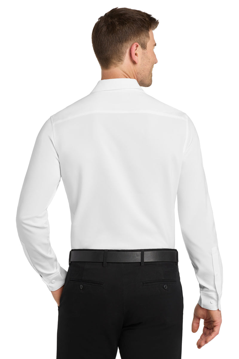 Port Authority  Long Sleeve Performance Staff Shirt - White