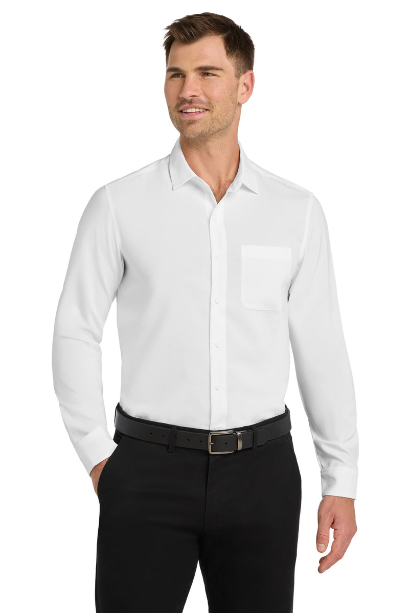 Port Authority  Long Sleeve Performance Staff Shirt - White