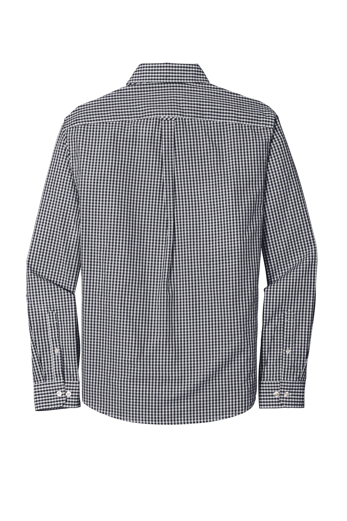 Port Authority  Broadcloth Gingham Easy Care Shirt - Black/ White