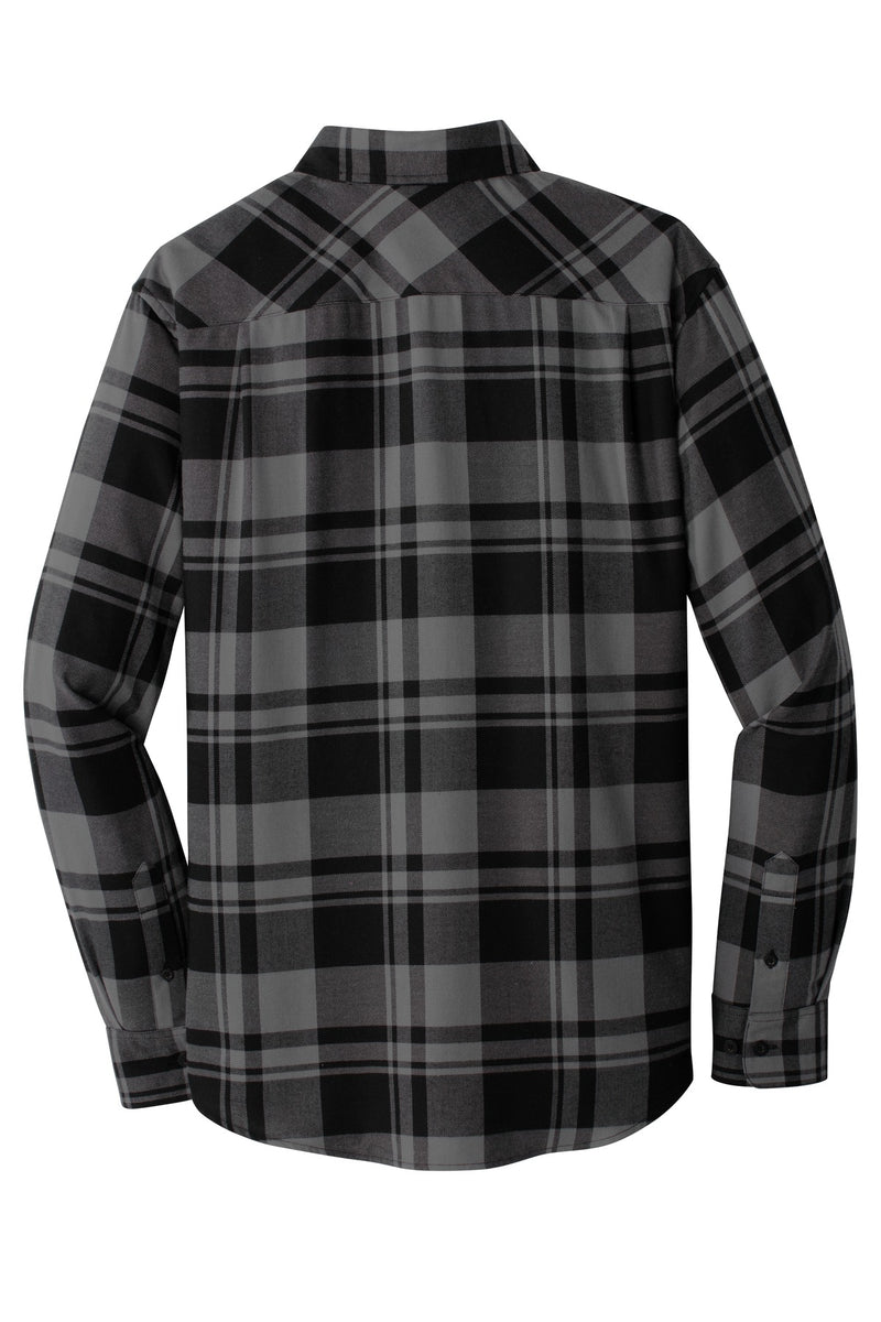 Port Authority Plaid Flannel Shirt - Grey/ Black