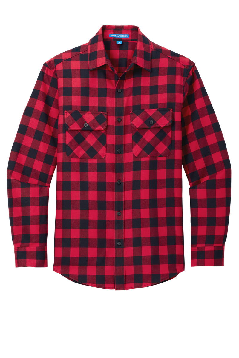 Port Authority Plaid Flannel Shirt - Red/ Black Buffalo Check