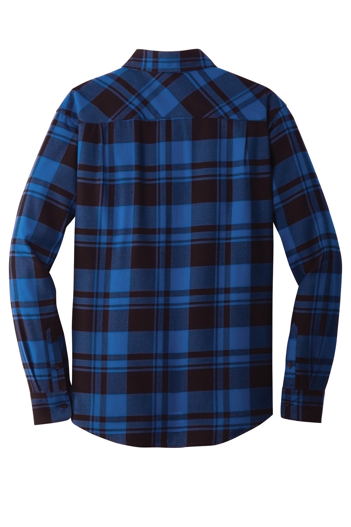 Port Authority Plaid Flannel Shirt - Royal/ Black