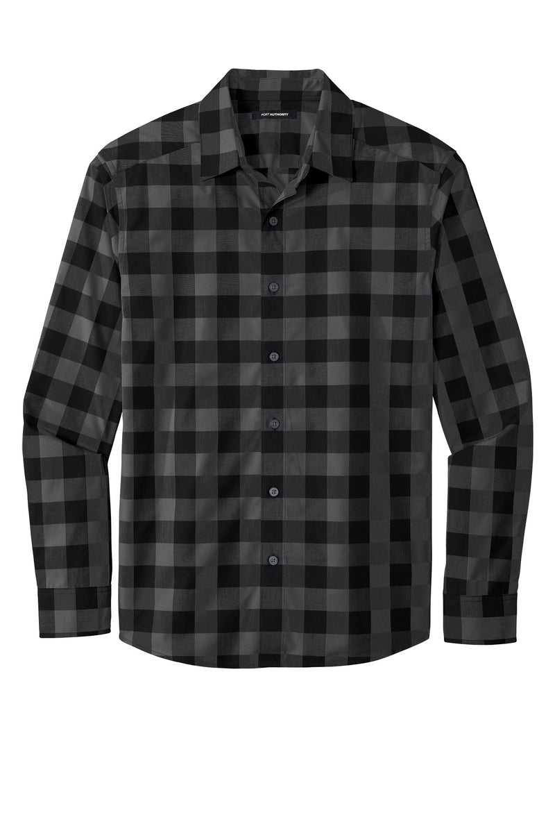 Port Authority  Everyday Plaid Shirt - Black