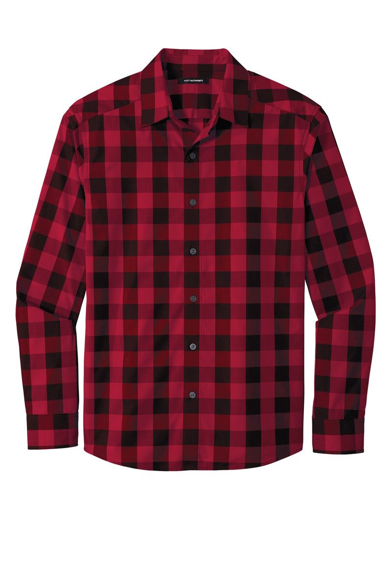 Port Authority  Everyday Plaid Shirt - Rich Red