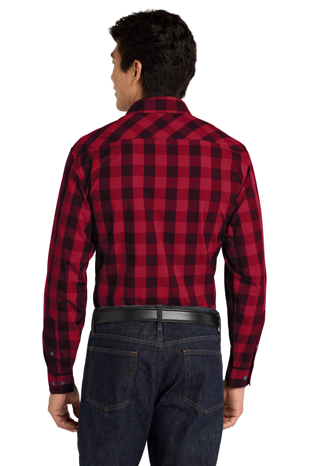 Port Authority  Everyday Plaid Shirt - Rich Red