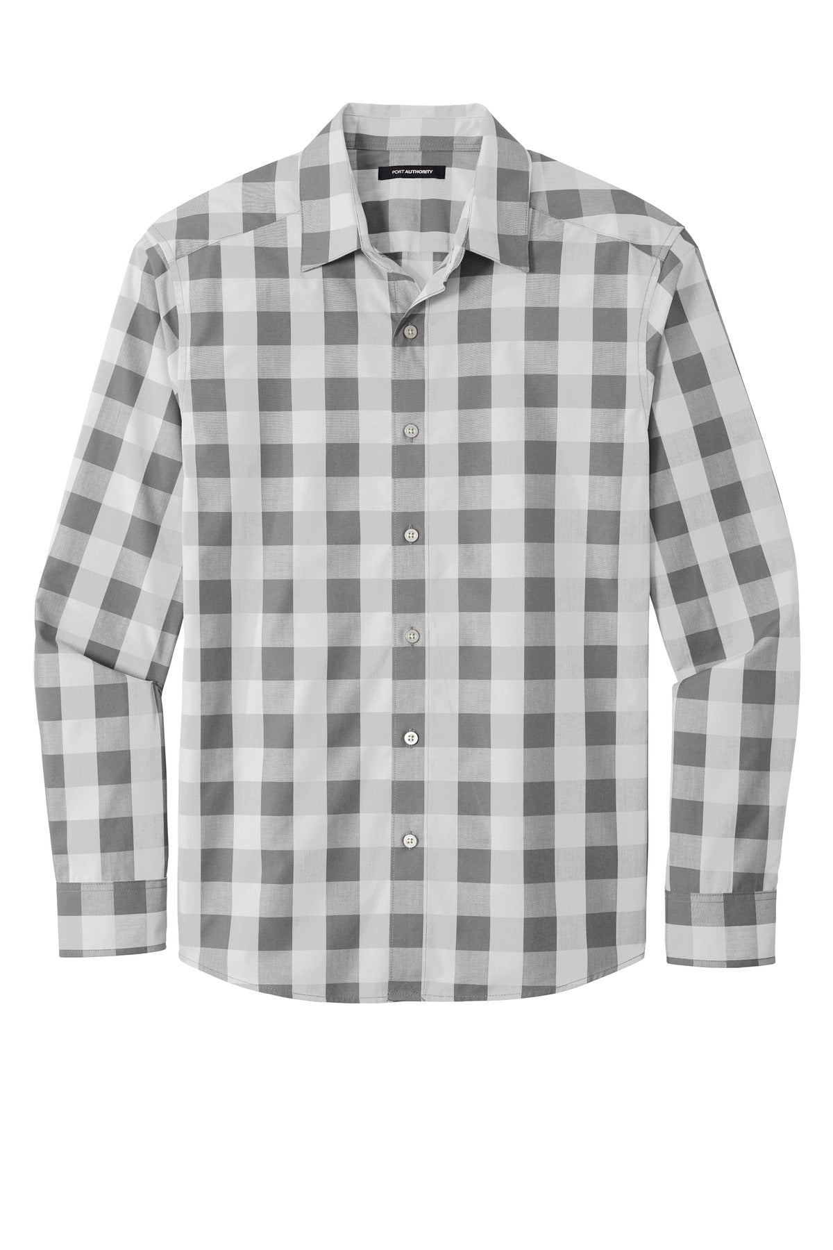 Port Authority  Everyday Plaid Shirt - Shadow Grey