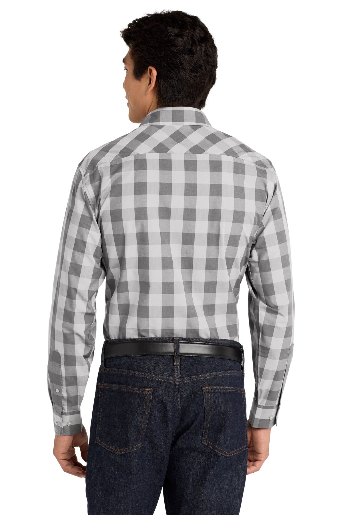 Port Authority  Everyday Plaid Shirt - Shadow Grey